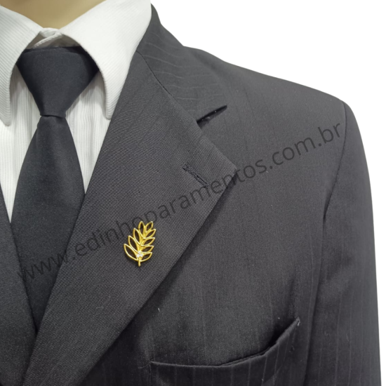 Pin Folha de Acácia Dourado...