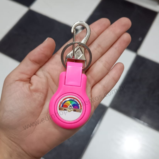 Chaveiro Rainbow Rosa