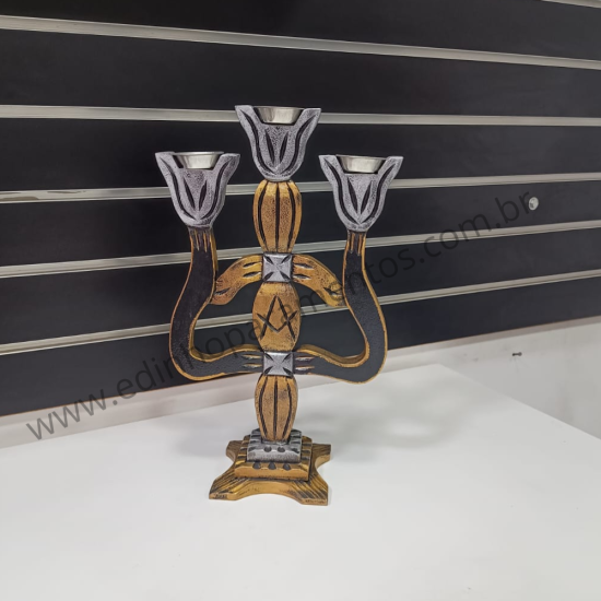 Castiçal para Três Velas MDF