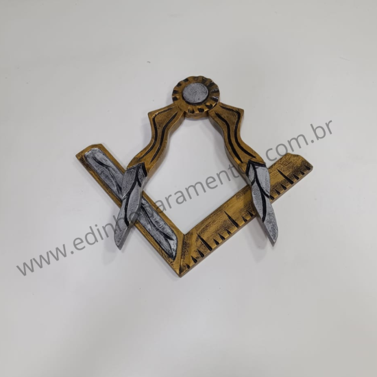 Esquadro e Compasso MDF Médio